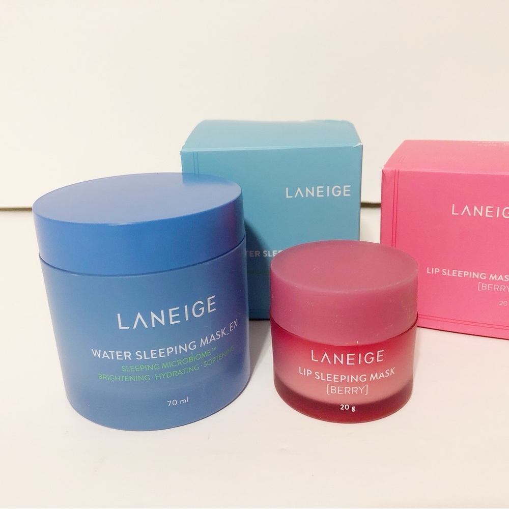 🌸New Laneige Water Sleeping Mask 70ml & lip sleeping mask 20g  Korean Skincare
